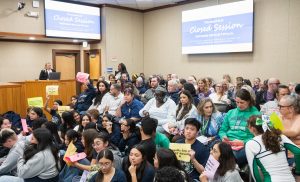 The Santa Clara Unified community is upset with Superintendent Dr. Damon J. Wright about "rightsizing", aka layoffs, due to deficit spending.