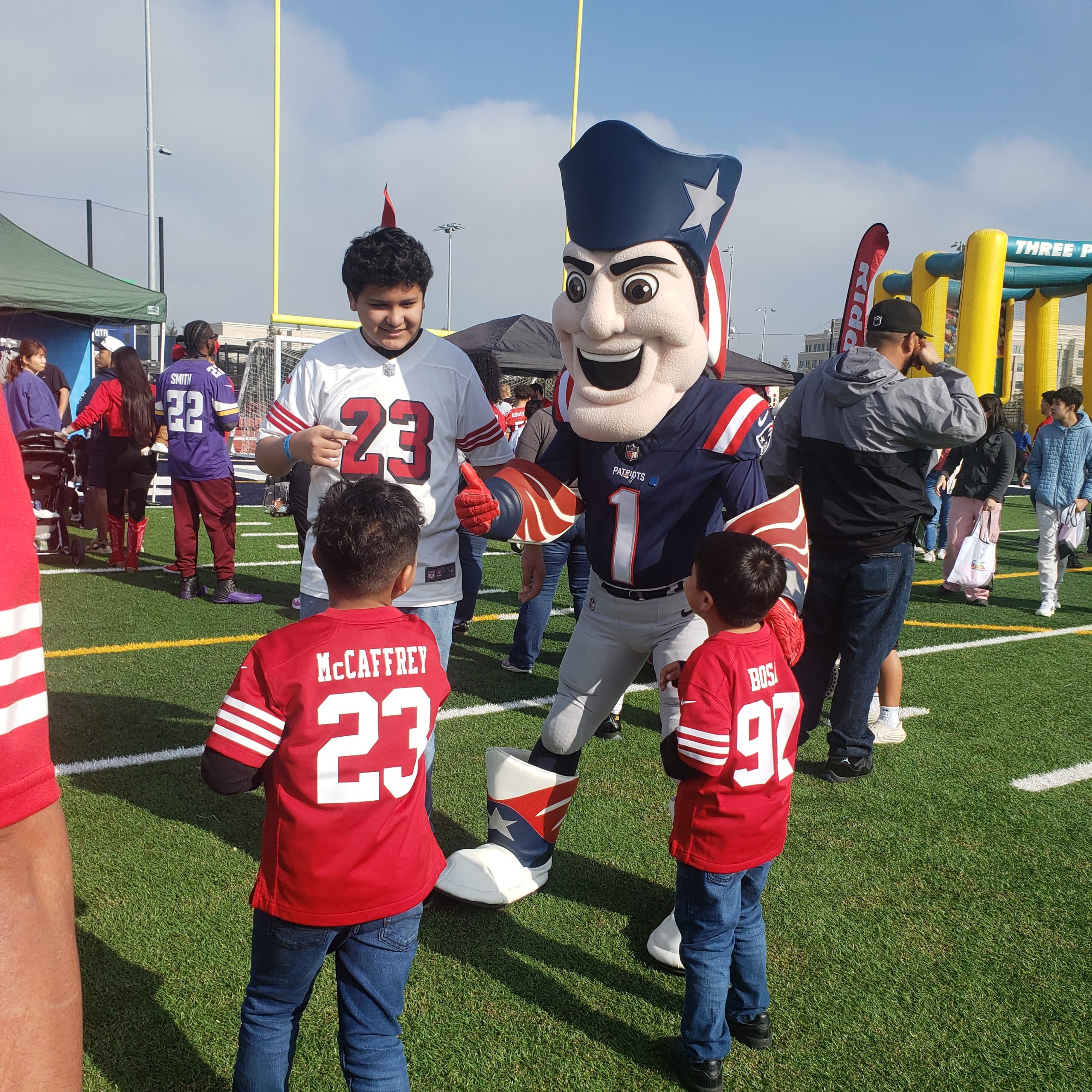 Thousands of families got a taste of the Super Bowl at MacDonald High School at the NFL Fan Experience on Feb. 7.