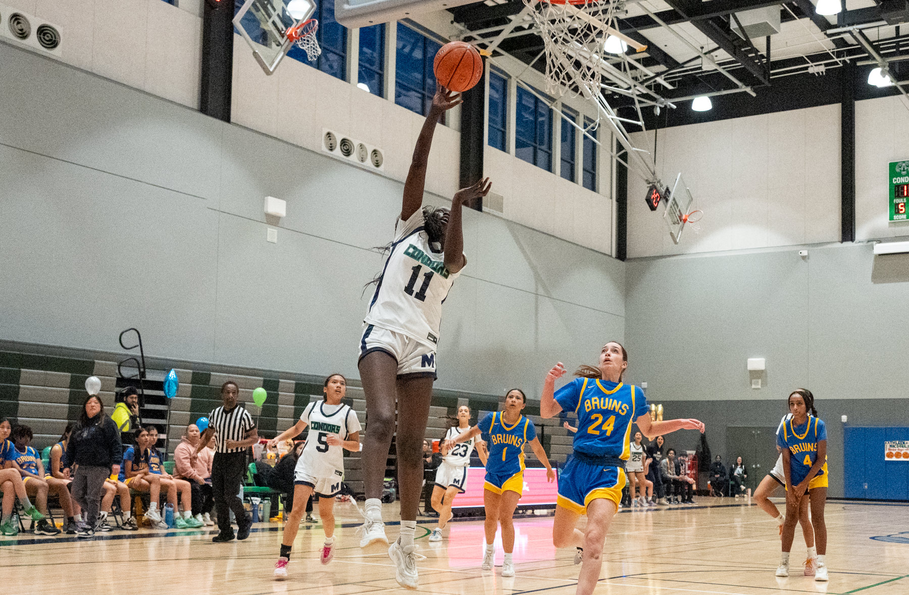 In a tough loss on Senior Night, the MacDonald Condors fell to district rivals the Santa Clara Bruins 55-34 on Feb. 17.