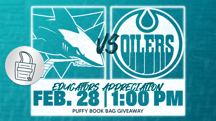San Jose Sharks vs. Edmonton Oilers: Educators Appreciation Night — 1 p.m. at SAP Center, San Jose