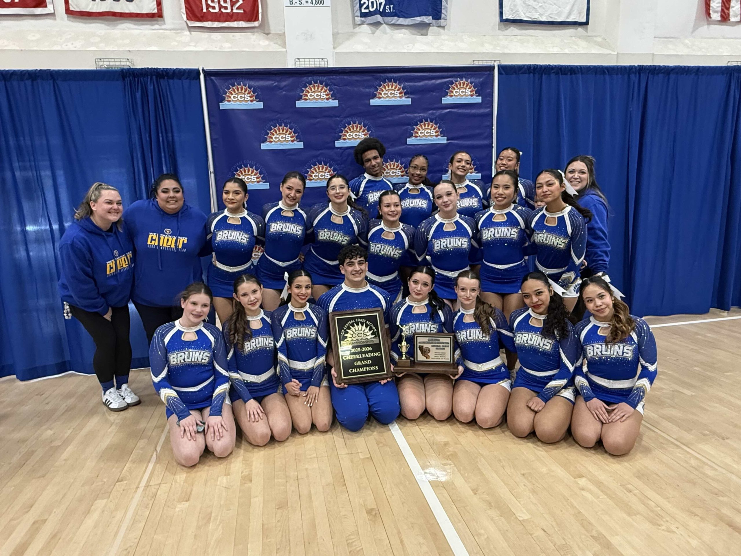 For the second season in a row, Santa Clara's competitive cheer team has won CCS, posting the highest score among 31 teams.
