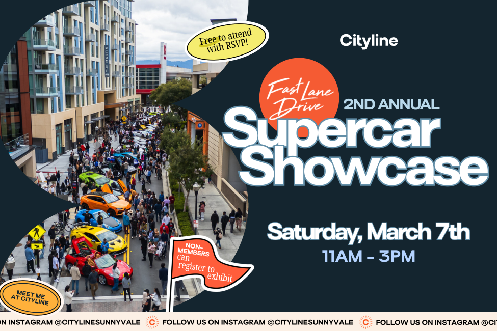 The 2nd Annual Supercar Showcase with Fast Lane Drive — 11 a.m. – 3 p.m. at 241 S Taaffe St, Sunnyvale