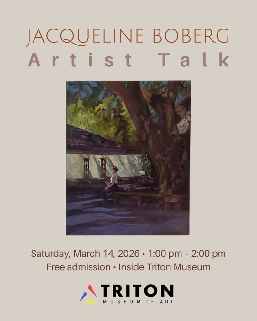 Jacqueline Boberg Artist Talk — 1 p.m. – 2 p.m. at Triton Museum of Art (1505 Warburton Ave, Santa Clara)