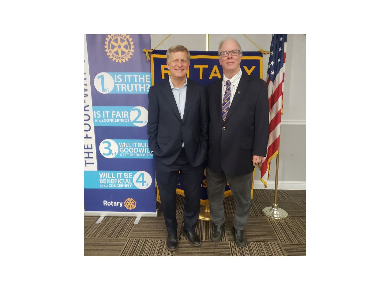 Russian foreign policy expert and fmr. U.S. Ambassador to Russia Michael McFaul addressed the Santa Clara Rotary in February.