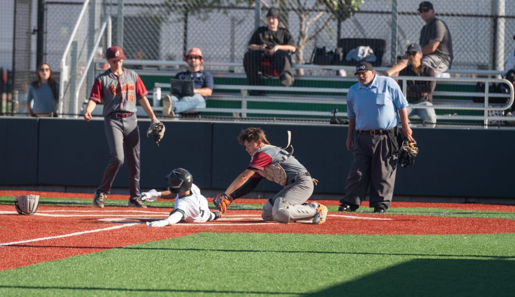 The MacDonald baseball team lost to the Cupertino Pioneers 16-2 on March 23 due to some unfortunate mid-game mental mistakes.