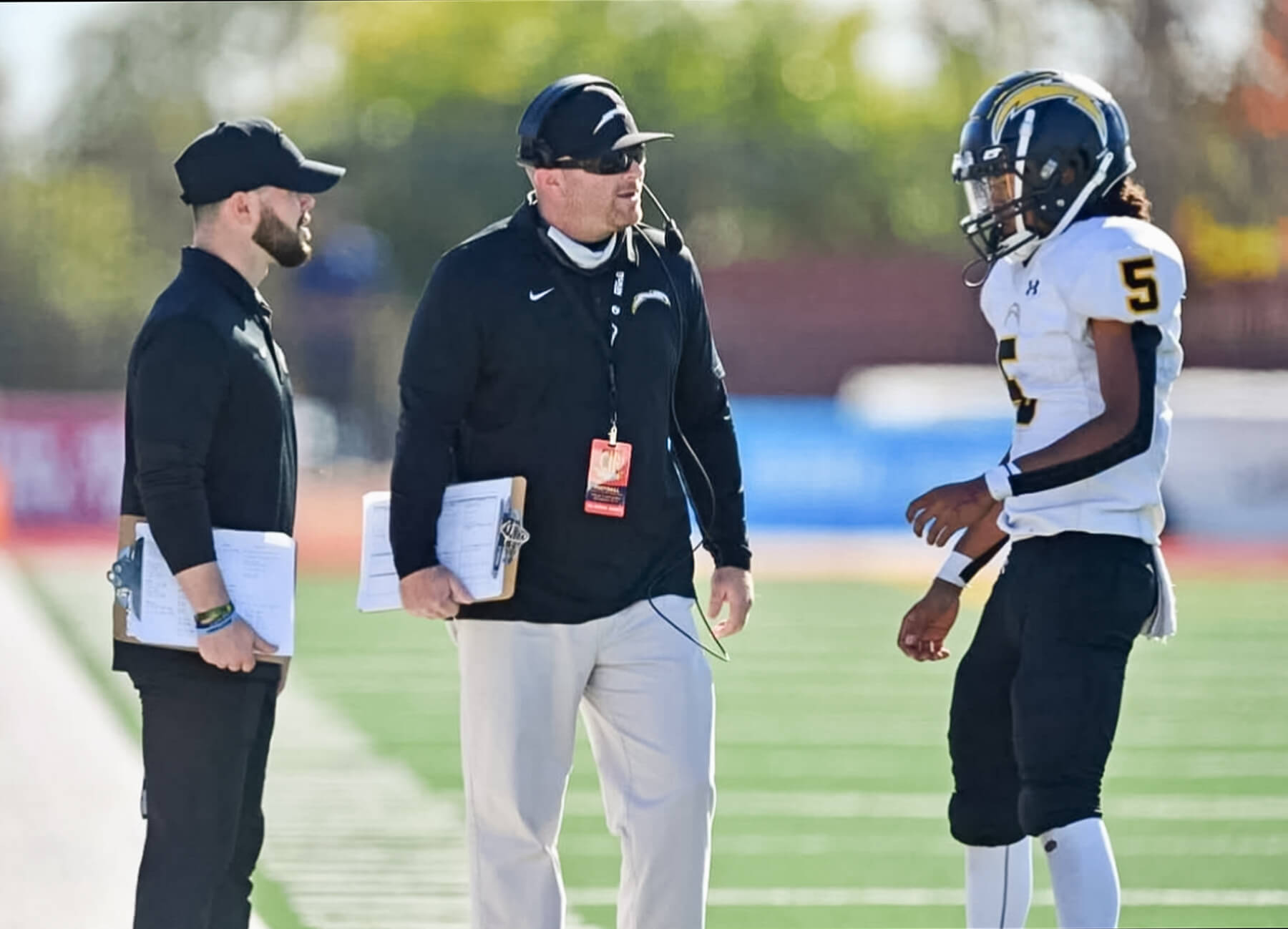 Conor Dunn takes over as the Chargers' head coach, taking the reins from Paul Rosa, who moves over to offensive coordinator.