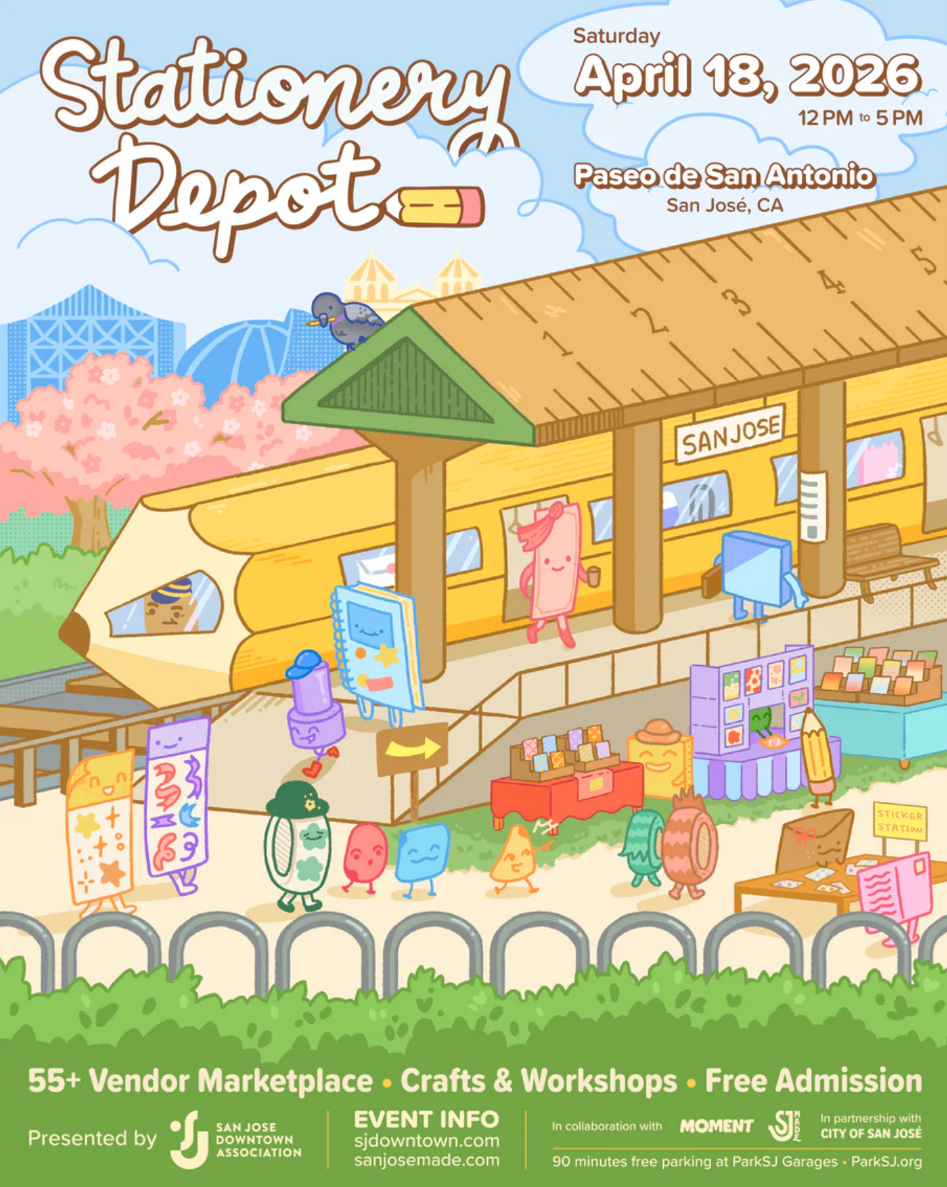 Stationery Depot 2026 — 12 p.m. – 5 p.m. at Paseo de San Antonio, Downtown San José