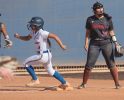 Santa Clara junior Victoria Calvillo is playing softball and running track this spring with the help of her two coaches.