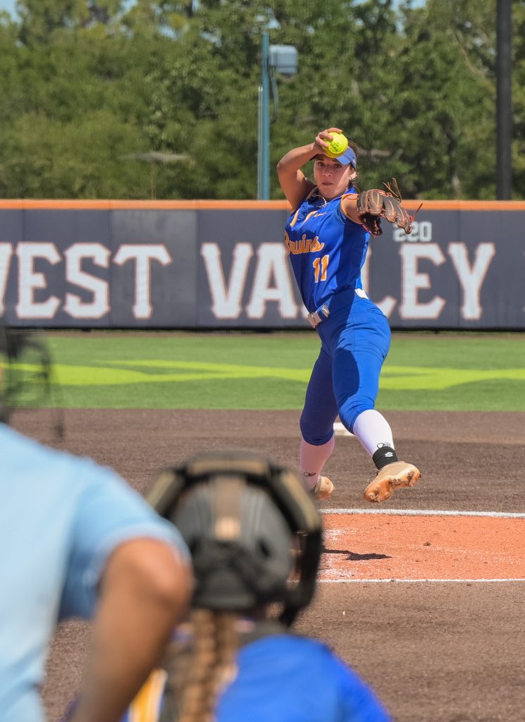 Pitcher Gisele Valdez and catcher and captain Chloe Boyes
Photo by Matt Boyes