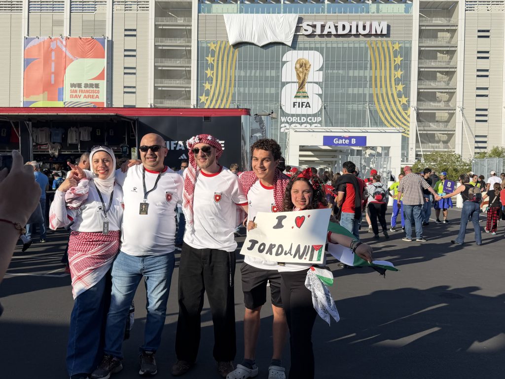 People from all over the world are excited to see Jordan's national football team compete in its first ever World Cup.