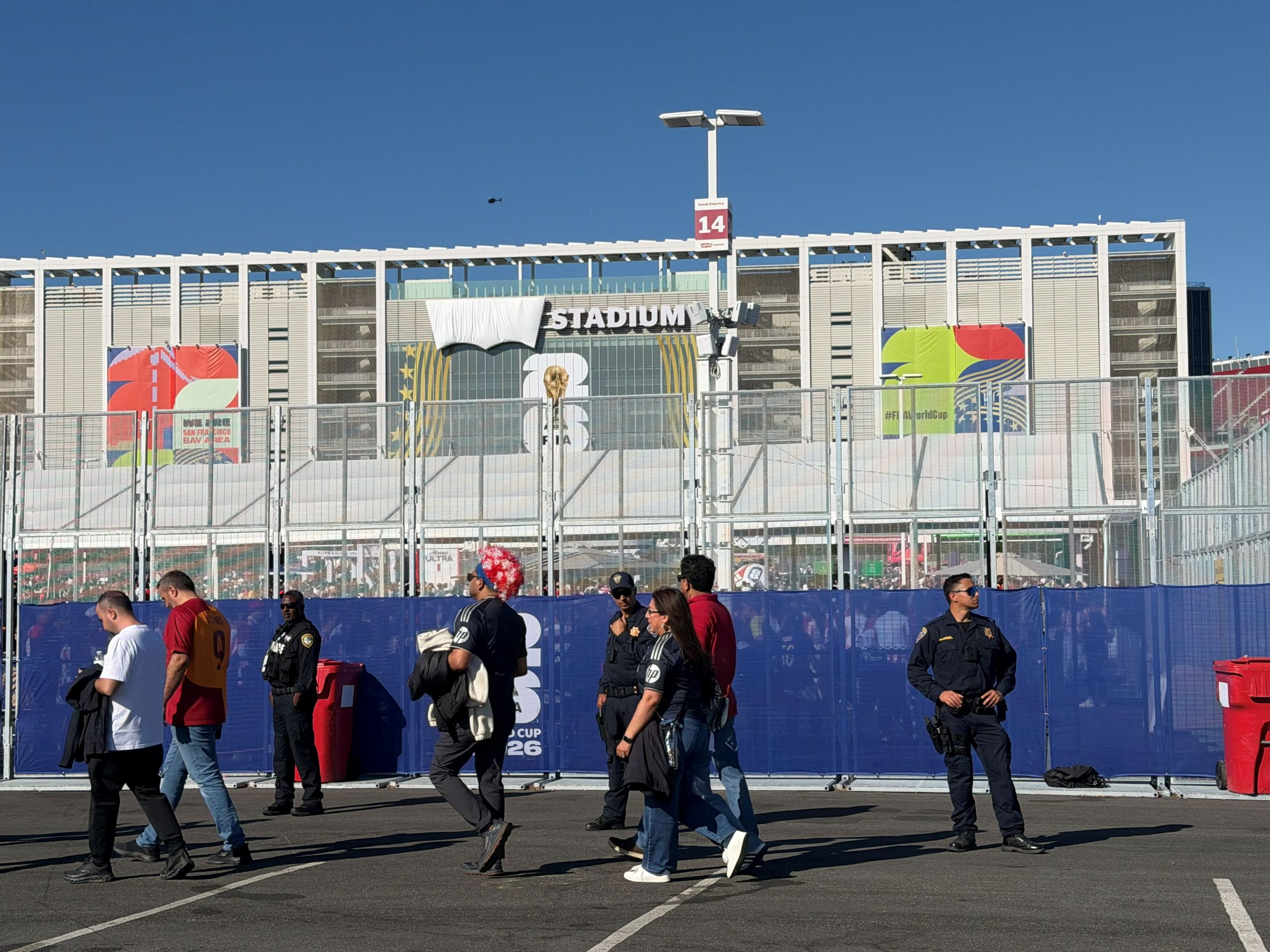 Santa Clara police and its partners are working hard to make sure visitors to Levi's Stadium stay safe during these World Cup matches.