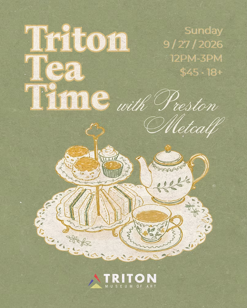 Triton Tea Time with Preston Metcalf (18+) — 12 p.m. – 3 p.m. at Triton Museum of Art, Santa Clara