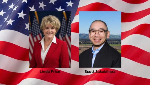 Candidates for State Senate District 10: Linda Price, Scott Sakakihara