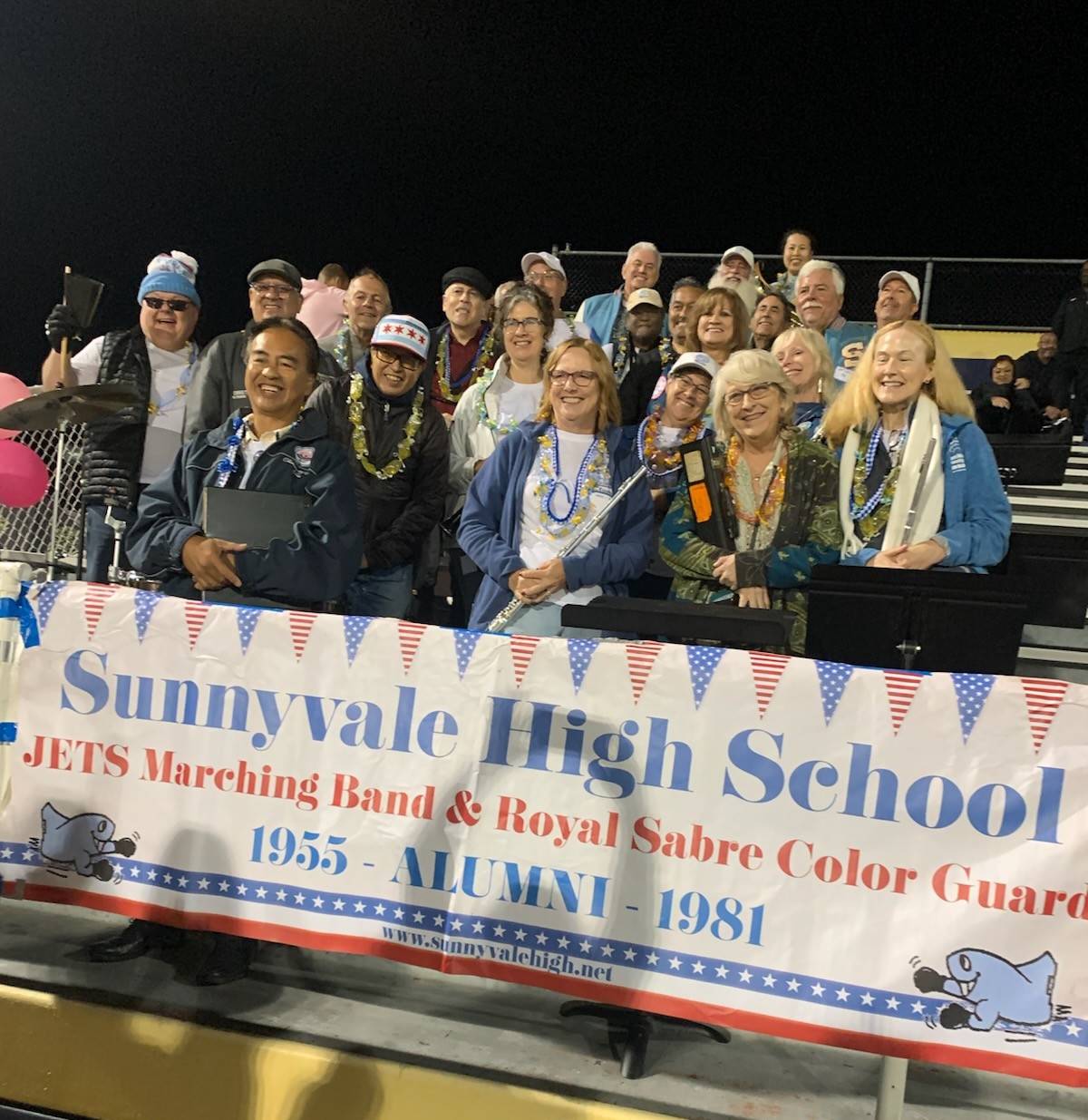 Former members of the Sunnyvale High School Marching Band paid tribute and dedicated a plaque to director John Riggle on Sept. 18.