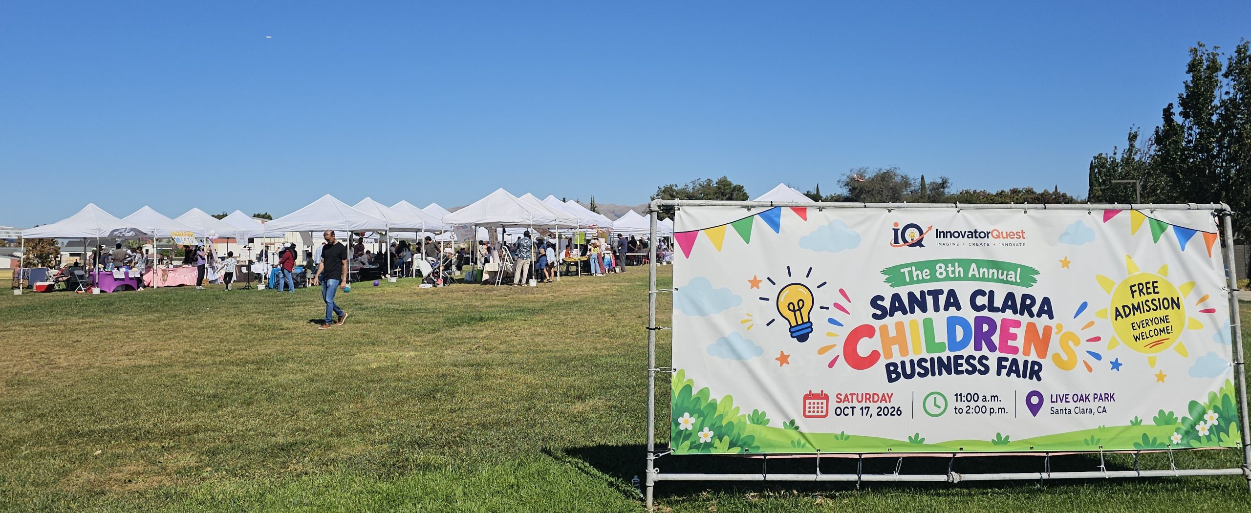 The Children's Business Fair took place at Santa Clara's Live Oak Park on Oct. 17, with dozens of young entrepreneurs showing off their skills.